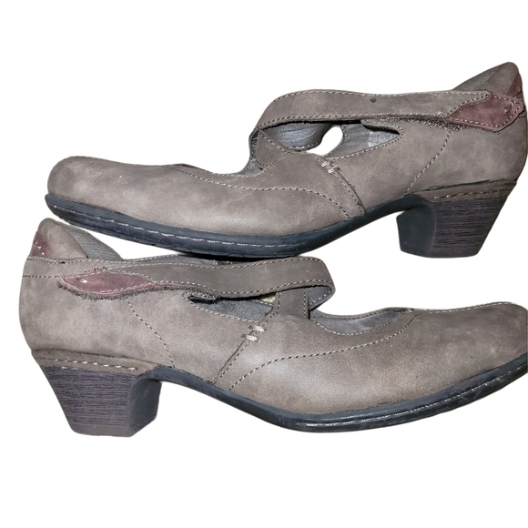 Cobb Hill Light Brown Leather Avery Mary Jane Cross Strap Shoes 7.5M - Picture 2 of 4